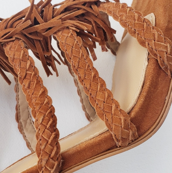 Antonio Melani Fringe Suede Heels - Picture 5 of 10